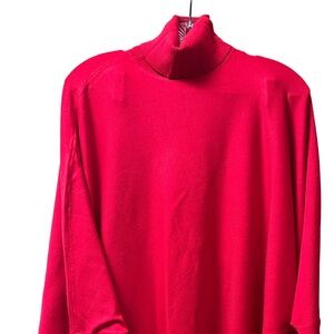 Bright Red Turtleneck Sweater